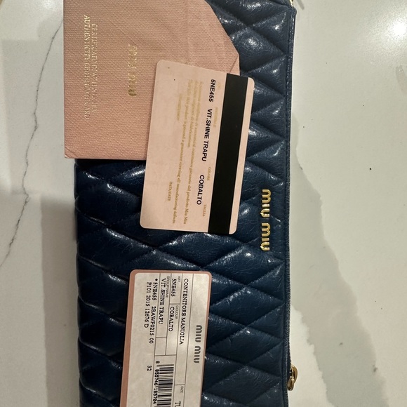 Miu Miu wristlet, original, gently worn, blue - Picture 8 of 9